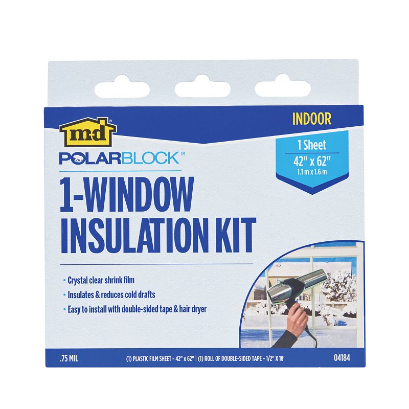 M-D 04184 Window Insulation Kit, 42 in W, Clear