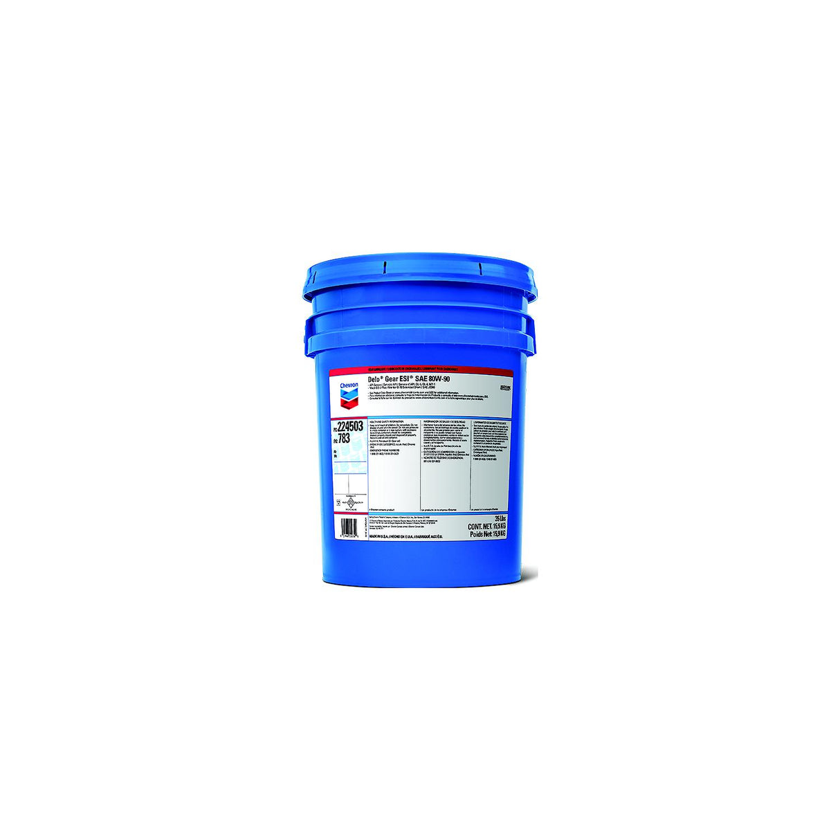 Chevron 224503783 Delo Gear Esi Premium Gear Lube, 35 lb. Pail