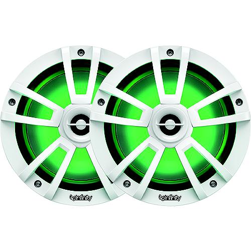 Infinity 622MLW Coaxial Marine Speakers, 6-1/2" Gloss White, 1 pr.