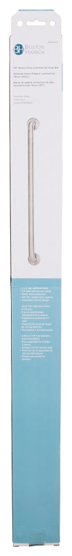 Boston Harbor SG01-01&0130 Grab Bar, 30 in L Bar, Stainless Steel, Wall Mounting, ADA Compliant