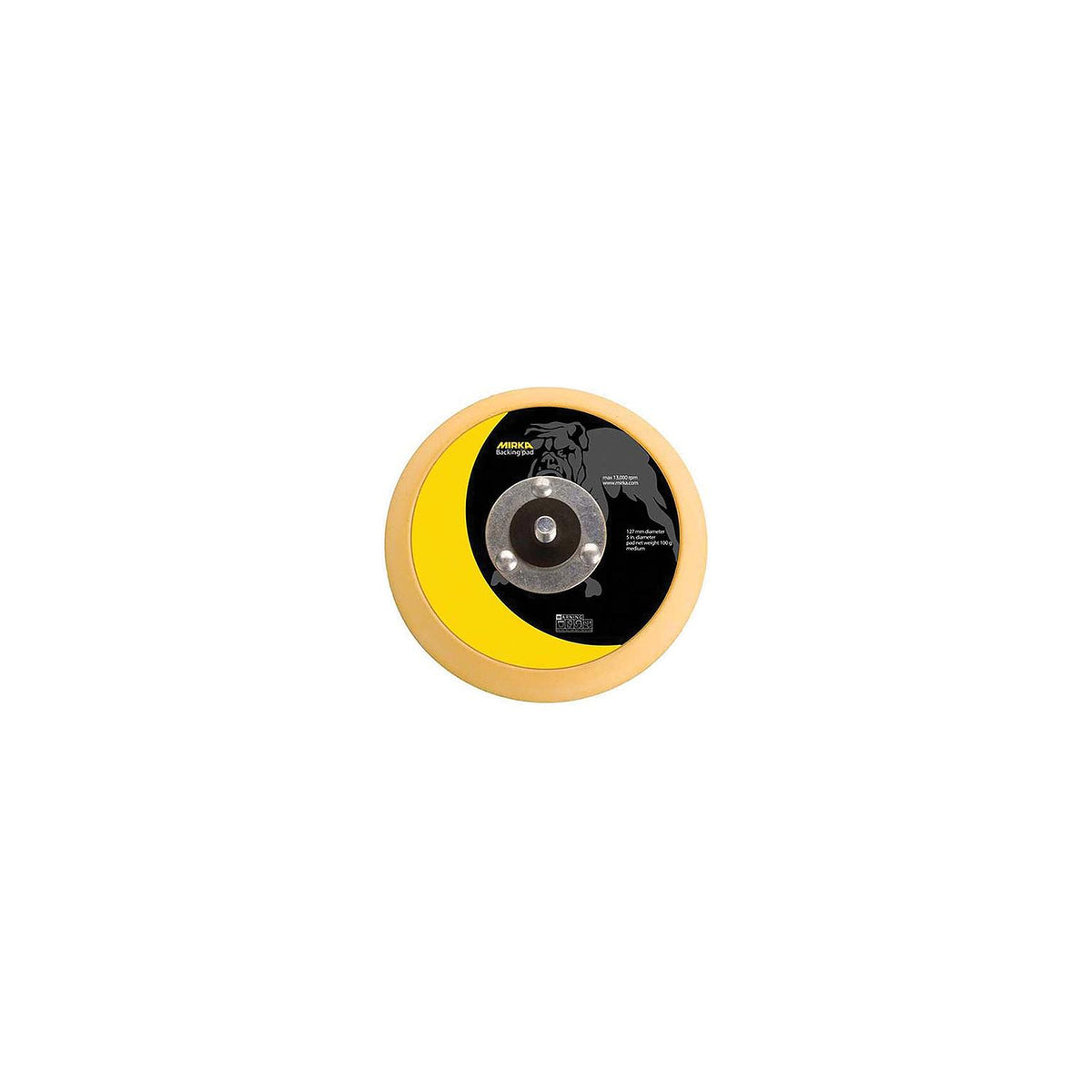 5″ Vinyl Faced Backup Pad, Medium