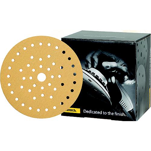 Mirka 236MF080 Gold Multifit Dust Free Discs, 6″, P180, 50/pk