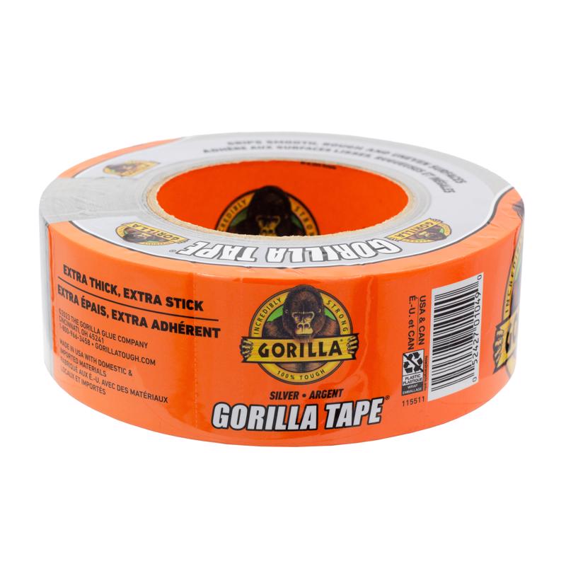 Gorilla 1.88 in. W X 30 yd L Silver Duct Tape