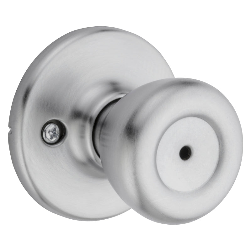 Kwikset 300T 26DCP Privacy Lockset, Knob Handle, Satin Chrome, ADA Compliant, Universal Hand