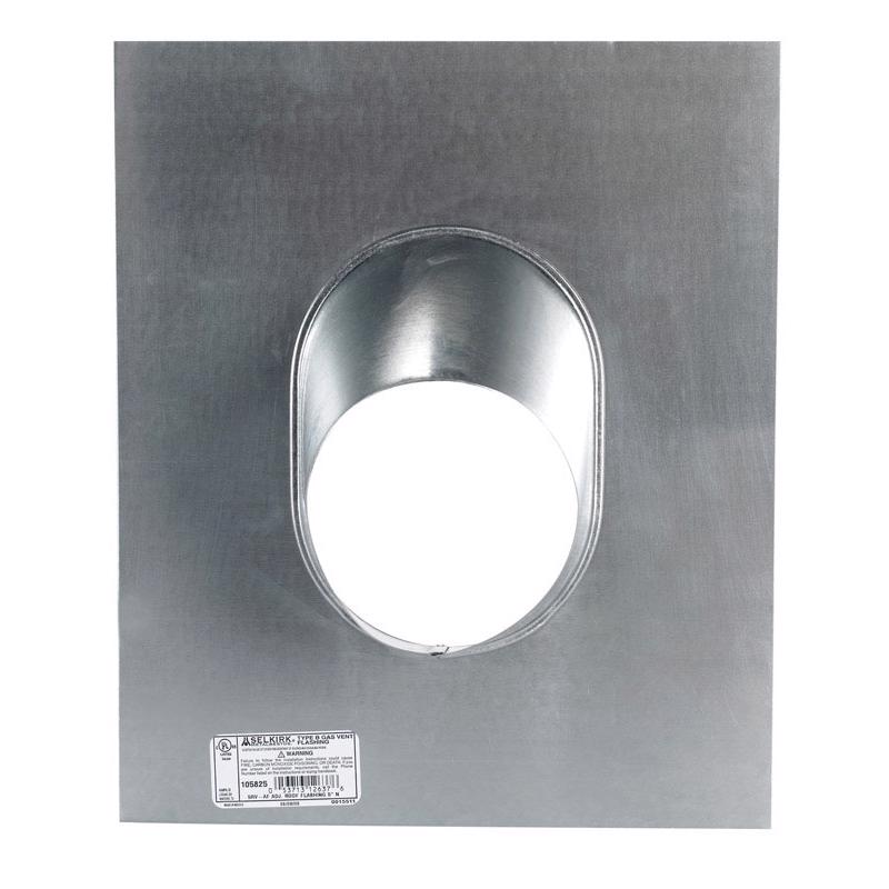 Selkirk 5 in. D Aluminum/Galvanized Steel Adjustable Roof Flashing, Pack of 6