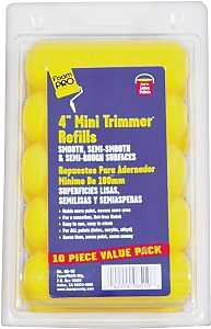 Foampro 65-10 Trimmer Refill, 3/8 in Thick Nap, 4 in L, Foam Cover, 10/PK