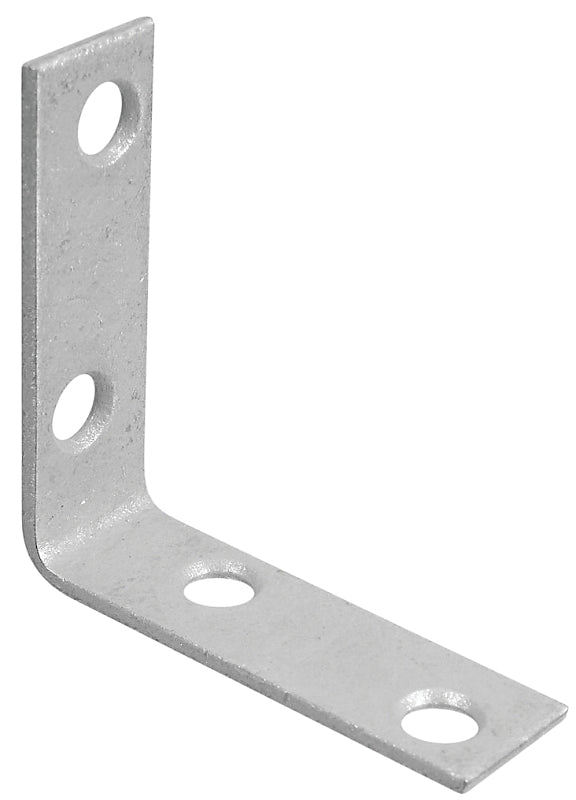 National Hardware 115BC Series N113-324 Corner Brace, 2 in L, 5/8 in W, Galvanized Steel, 0.08 Thick Material