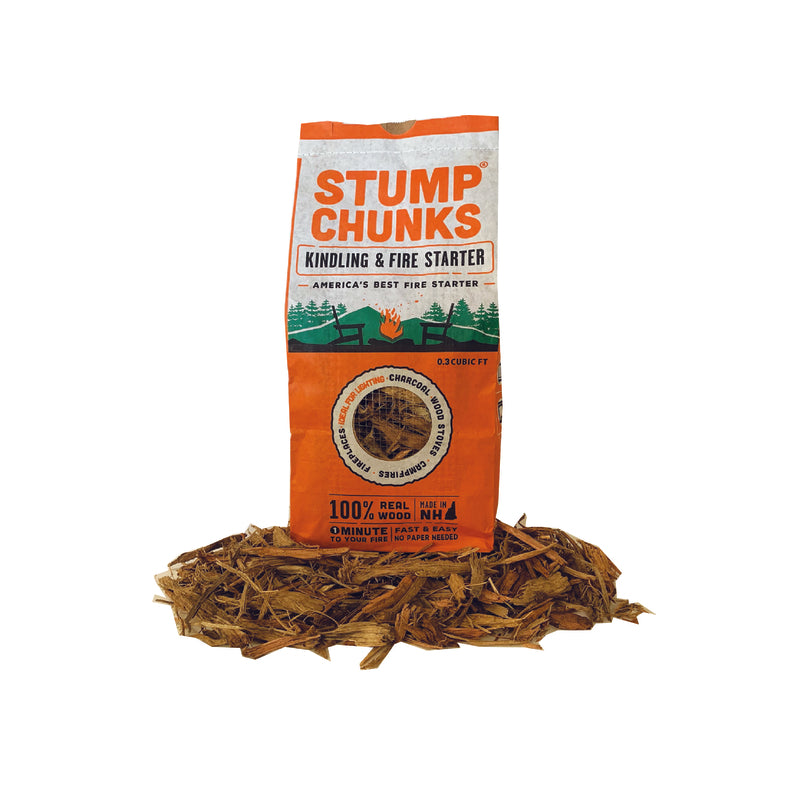 Stump Chunks Wood Fiber Fire Starter 10 min 0.3 cu ft