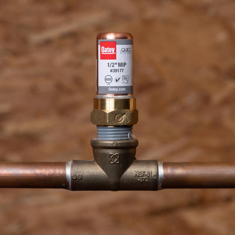 Oatey Quiet Pipes 1/2 in. MIP each X 1/2 in. D MIP each Copper Water Hammer Arrester 1 pk