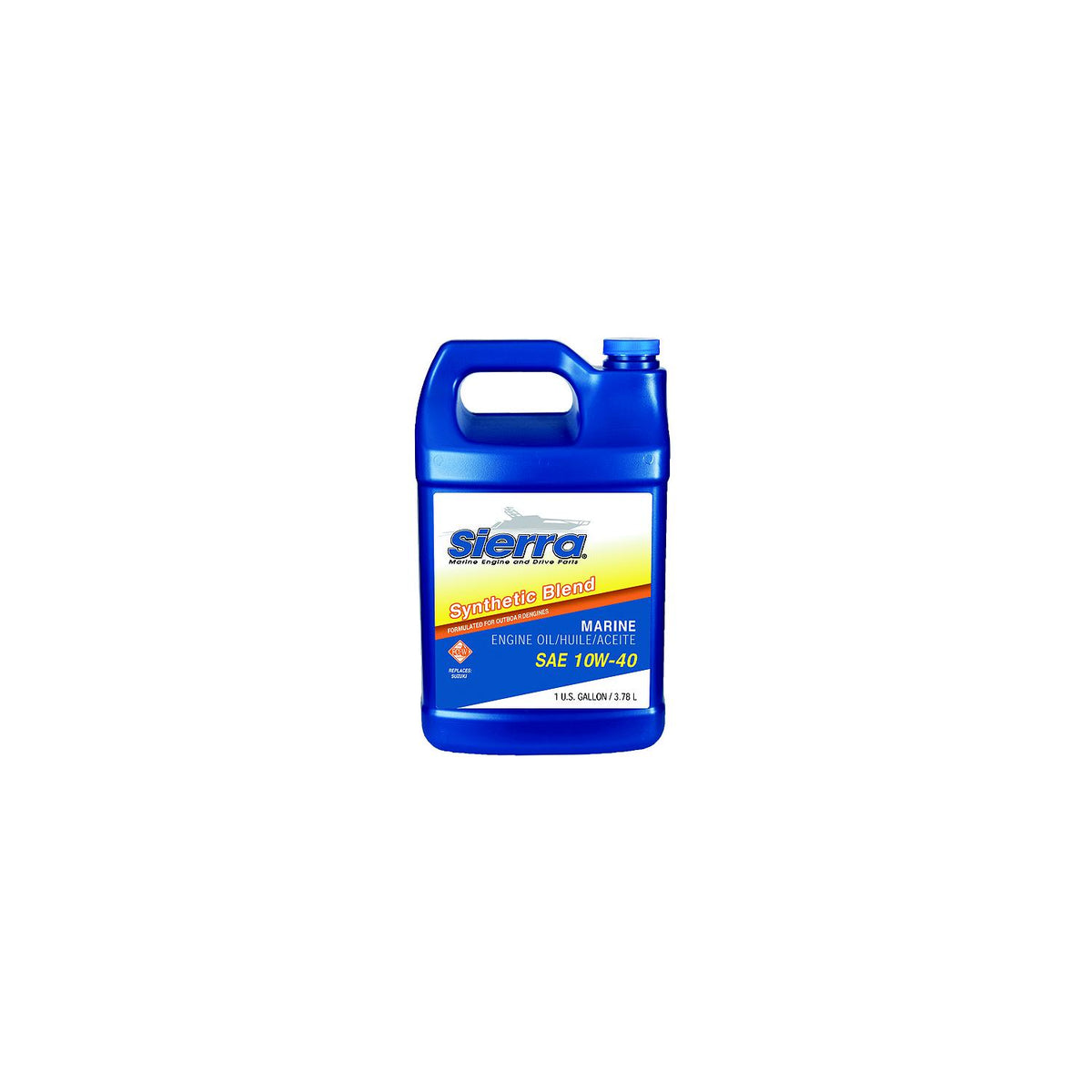 Sierra 95513 10W40 FCW 4-Cycle Outboard Synthetic Blend Oil, Gal., Pack of 6