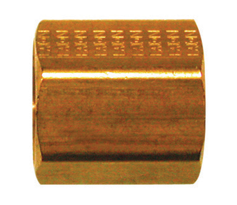 JMF Company 5/16 in. Flare X 5/16 in. D Flare Yellow Brass Inverted Union, Pack of 5