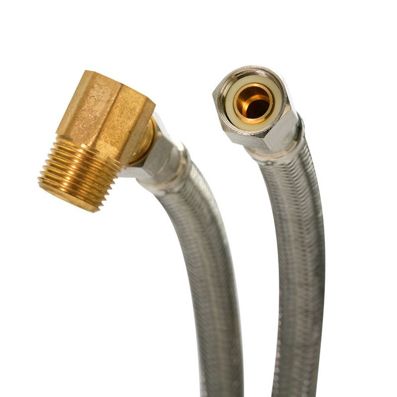 Fluidmaster 3/8 in. Compression X 3/8 in. D Compression 72 in. Stainless Steel Dishwasher Supply Lin, Pack of 10