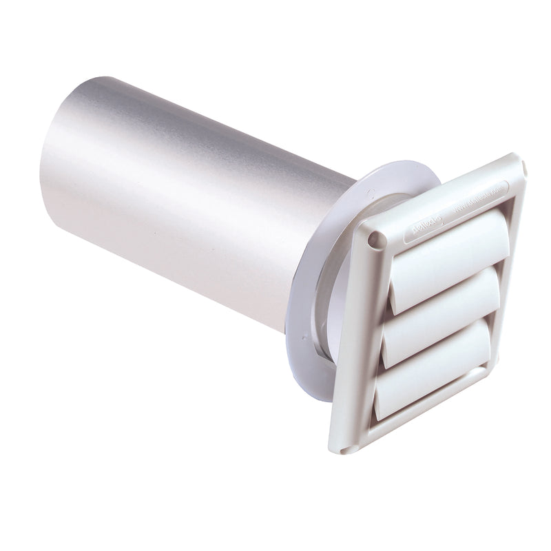 Deflect-O Supurr-Vent 11 in. L X 4 in. D White Aluminum/Plastic Dryer Vent Kit, Pack of 6