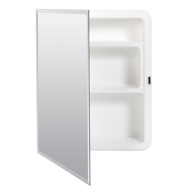 Zenna Home 20 in. H X 16 in. W X 3.75 in. D Rectangle Medicine Cabinet