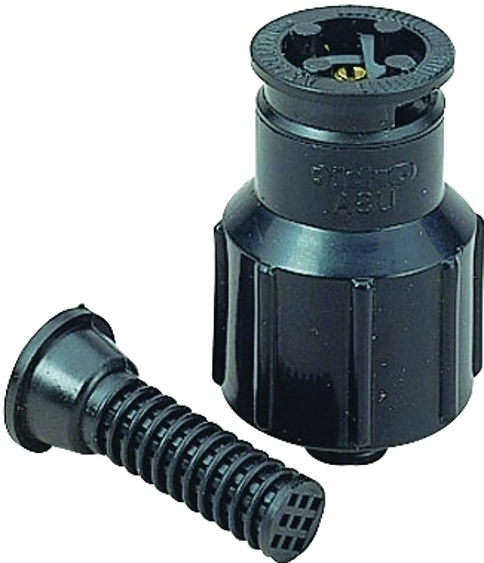 Orbit 54009D Shrub Head with Full Pattern Insert Nozzle, 1/2 in Connection, FNPT, 15 ft, Fixed Nozzle, Plastic