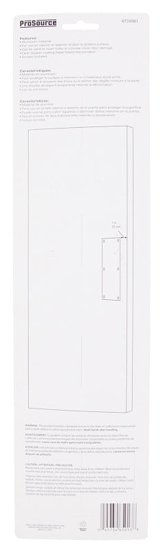 ProSource 32238ORB-PS Push Plate, Aluminum, Oil-Rubbed Bronze, 15 in L, 3-1/2 in W, 0.8 mm Thick