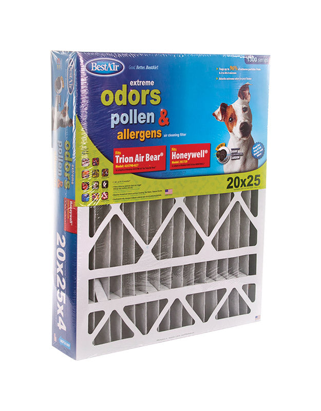 BestAir 20 in. W X 25 in. H X 4 in. 11 MERV Pleated Air Filter 1 pk, Pack of 3