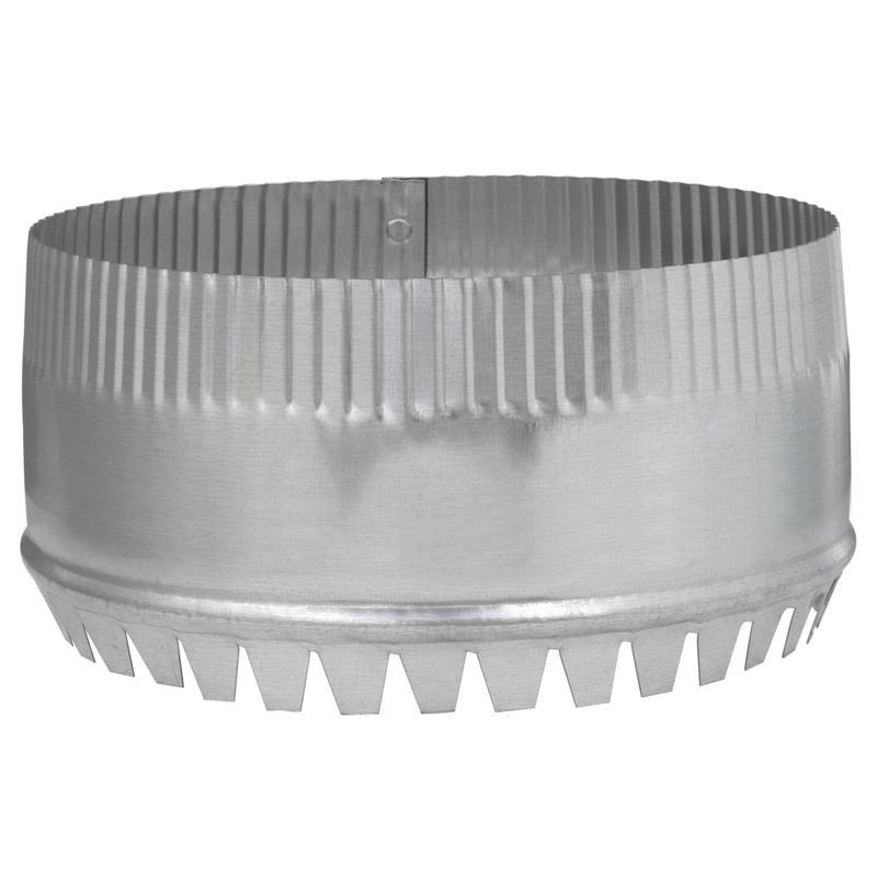 Imperial 8 in. D 28 Ga. Galvanized Steel Round Starting Collar, Pack of 10