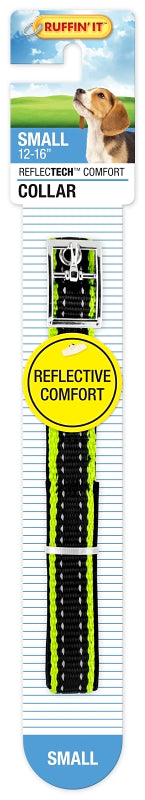 Ruffin'It ReflecTech 32758 Reflective Padded Collar, 10 to 16 in L Collar, 5/8 in W Collar, Nylon, Assorted, Pack of 3
