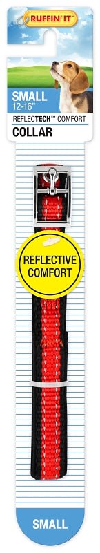 Ruffin'It ReflecTech 32758 Reflective Padded Collar, 10 to 16 in L Collar, 5/8 in W Collar, Nylon, Assorted, Pack of 3
