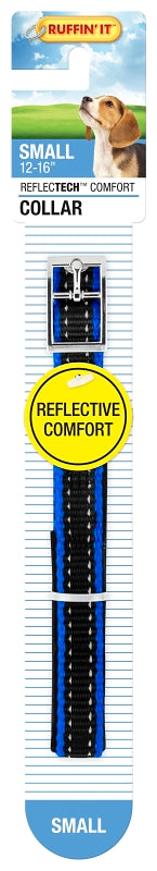 Ruffin'It ReflecTech 32758 Reflective Padded Collar, 10 to 16 in L Collar, 5/8 in W Collar, Nylon, Assorted, Pack of 3