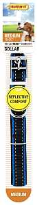 Ruffin'It ReflecTech 32734 Reflective Padded Collar, 14 to 20 in L, 3/4 in W, Nylon, Assorted, Pack of 3