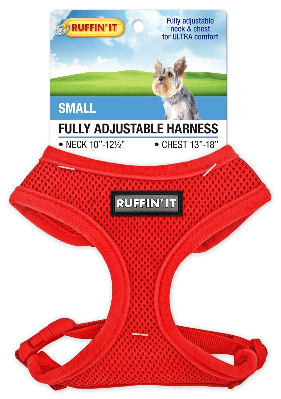 Ruffin'It 41462 Fully Adjustable Harness, 10 to 12-1/2 in x 13 to 18 in, Mesh Fabric, Assorted, Pack of 4
