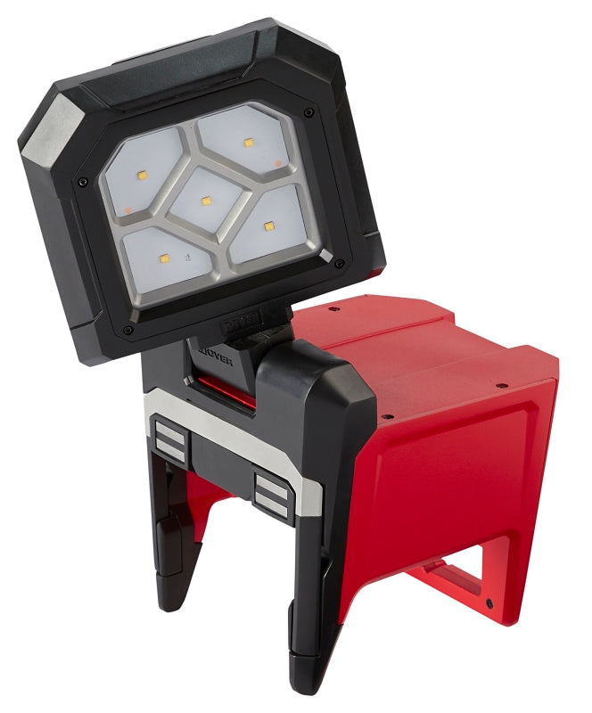 Milwaukee M18 ROVER 2358-20 Clamping Flood Light, 18 V, LED Lamp, Natural, 2000, 1000, 500 Lumens, Plastic Fixture