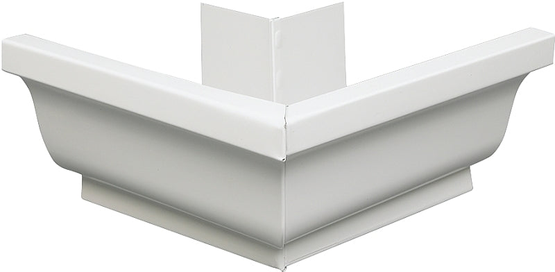 Amerimax 27202 Gutter Miter, 5 in Gutter, Aluminum, White