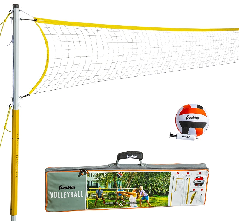 Franklin 52641 Volleyball Set, 20 ft L, 1.5 ft W, Polyester