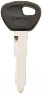 Hy-Ko 18MAZ100 Chip Key Blank, Brass, Nickel, For: Mazda Vehicle Locks