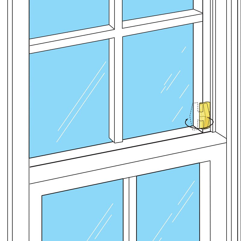 Prime-Line U 9938 Window Flip Lock, 2 in L x 1 in W Backplate, Steel, Brass
