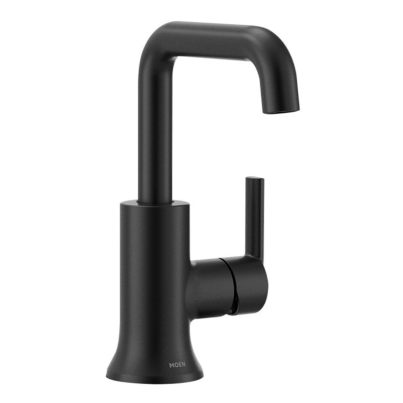 Moen Zyla Series 84140BL Bathroom Faucet, 1.2 gpm, 1-Faucet Handle, Metal/Plastic/Stainless Steel, Matte, ADA Compliant