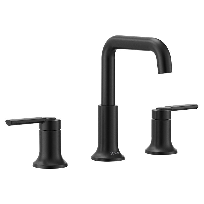 Moen Zyla Series 84142BL Bathroom Faucet, 1.2 gpm, 2-Faucet Handle, 3-Faucet Hole, Metal/Plastic/Stainless Steel