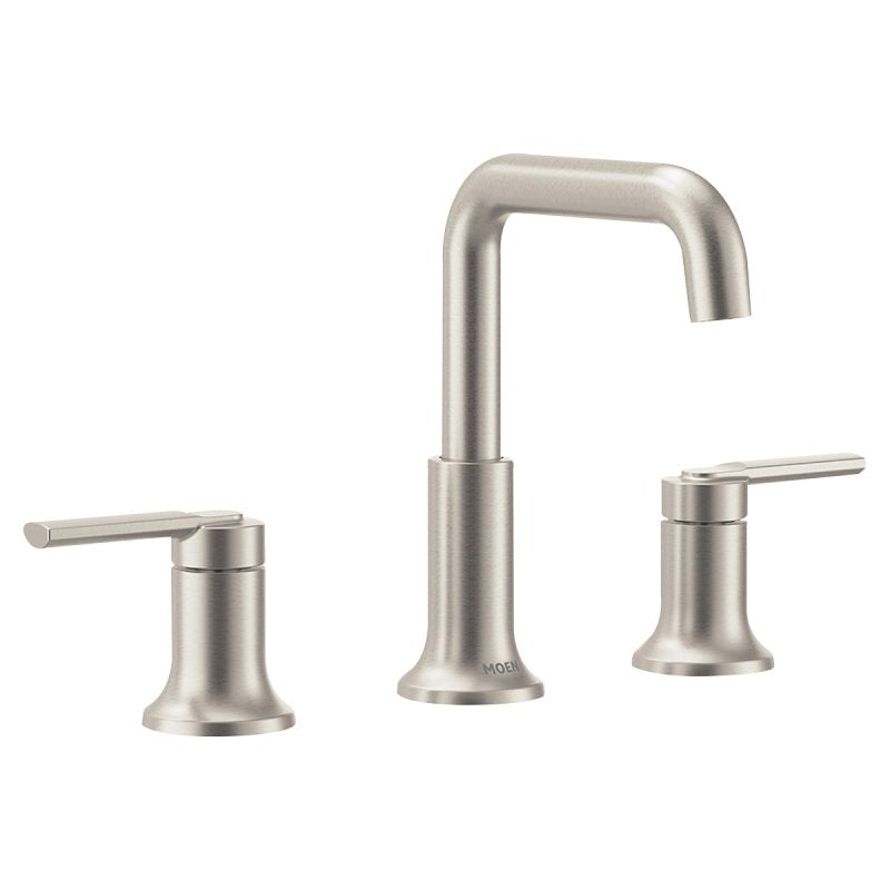 Moen Zyla Series 84142SRN Bathroom Faucet, 1.2 gpm, 2-Faucet Handle, 3-Faucet Hole, Metal/Plastic/Stainless Steel