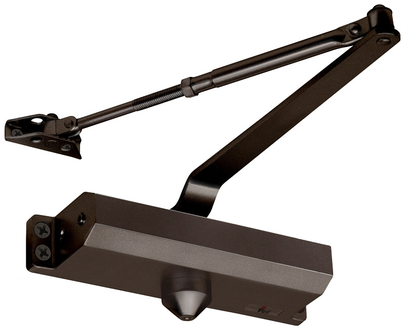 Tell Manufacturing 500 Series DC100033 Door Closer, #1 to 4 Spring, Aluminum
