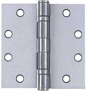 Tell Manufacturing HG100316 Square Corner Hinge, 4-1/2 in H Door Leaf, 0.134 in Thick Door Leaf, 4-1/2 in H Frame Leaf