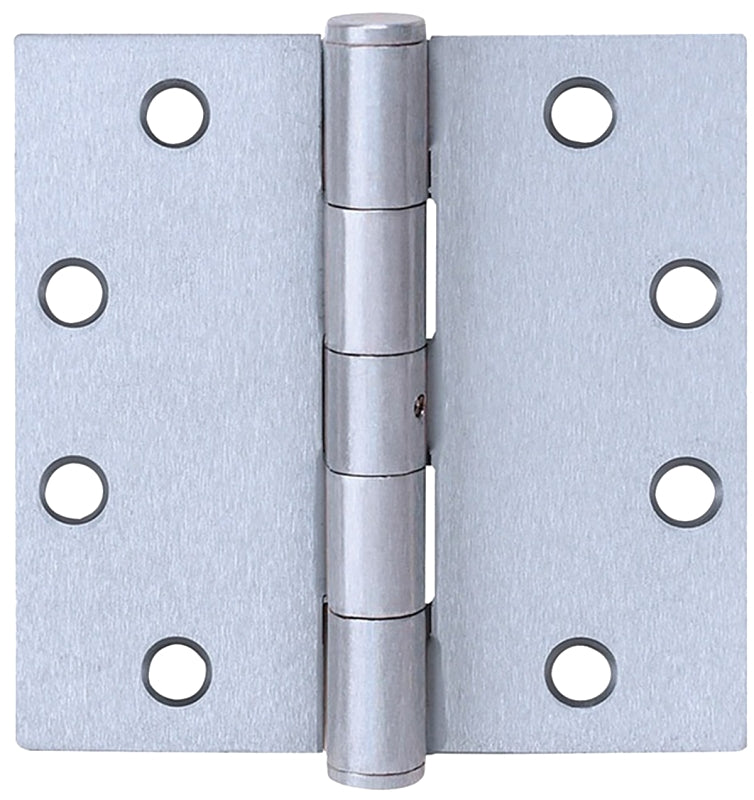 Tell Manufacturing HG100324 Ball Bearing Plain Hinge, 3-1/2 in H Door Leaf, 3-1/2 in H Frame Leaf, 3-1/2 in W, Satin