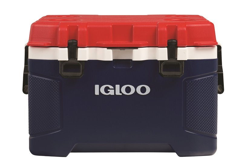 Igloo Trailmate Series 00050859 Cooler, 81 Cans, 50 qt Cooler, Plastic, Americana, 5 days Ice Retention