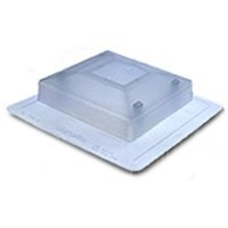 Duraflo 5975C Shed Light Roof Vent, 20.44 in OAL, 19.44 in OAW, 75 sq-in Net Free Ventilating Area, Polypropylene