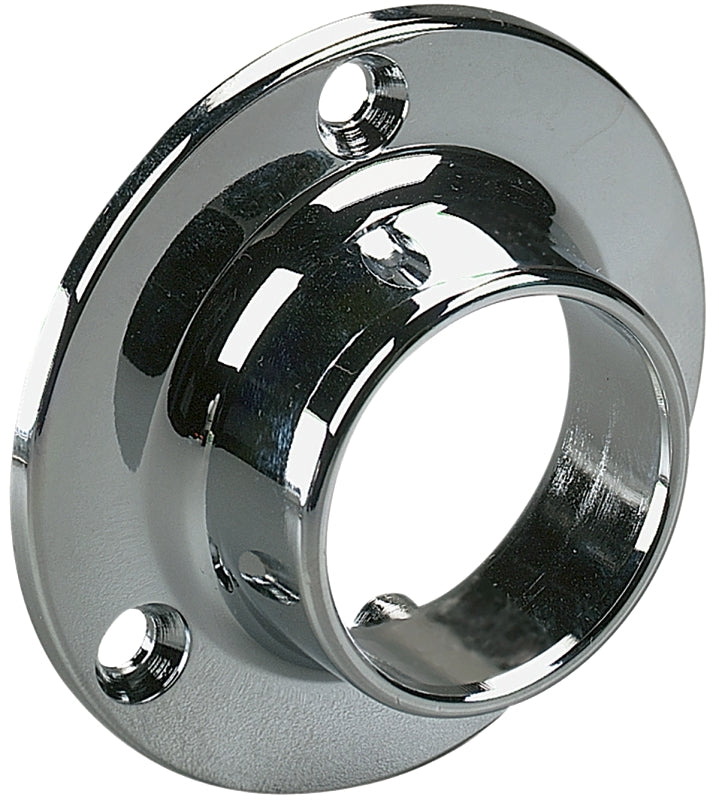 Knape & Vogt 764 CHR Closet Rod Flange, For: 750 5 and 770 5 Series Closet Rods, Zinc, Pack of 12