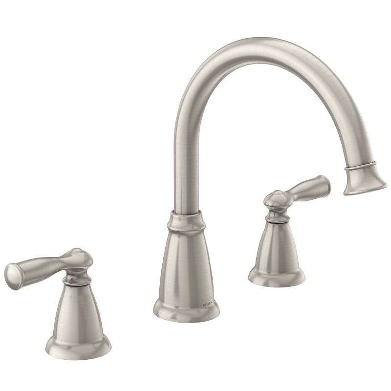 Moen Banbury Series 86924SRS Tub Faucet, 2-Faucet Handle, Metal, Nickel Plated, ADA Compliant