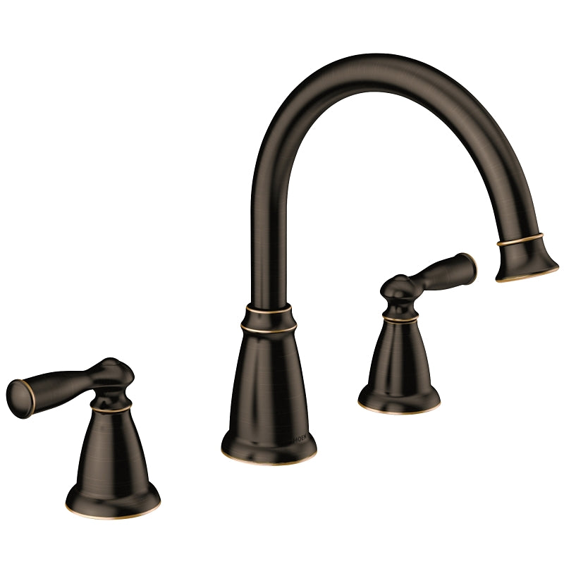 Moen Banbury Series 86924BRB Tub Faucet, 2-Faucet Handle, Lever Handle, Mediterranean Bronze, ADA Compliant