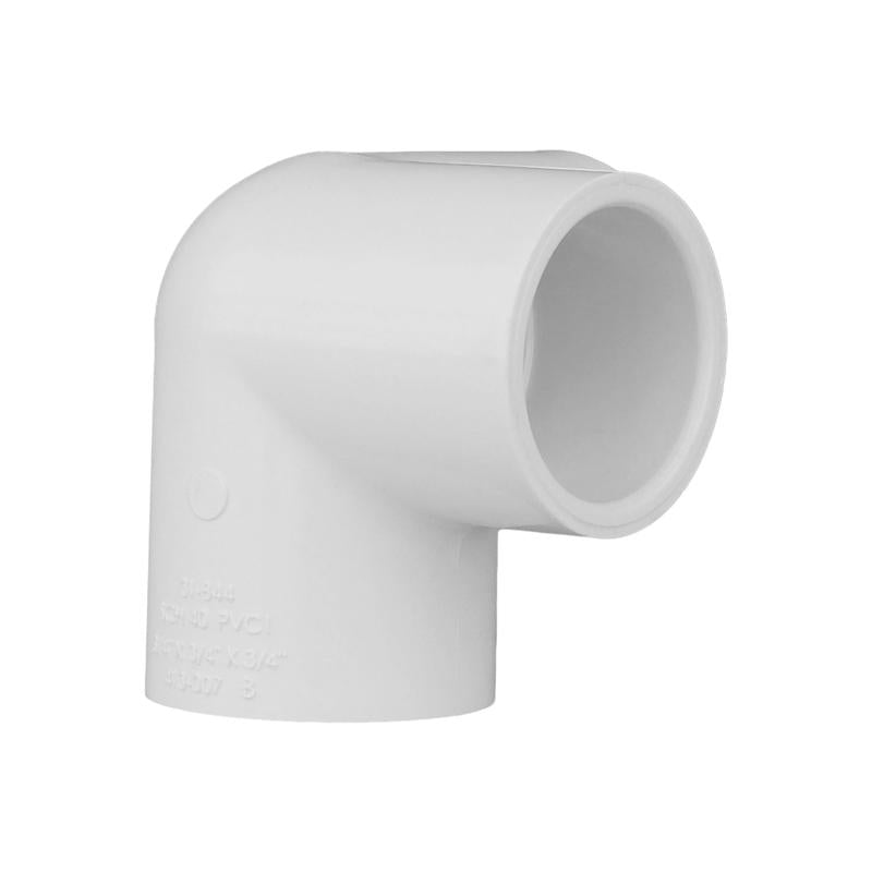Charlotte Pipe Schedule 40 1/2 in. Slip X 1/2 in. D Slip PVC Side Outlet Elbow 1 pk