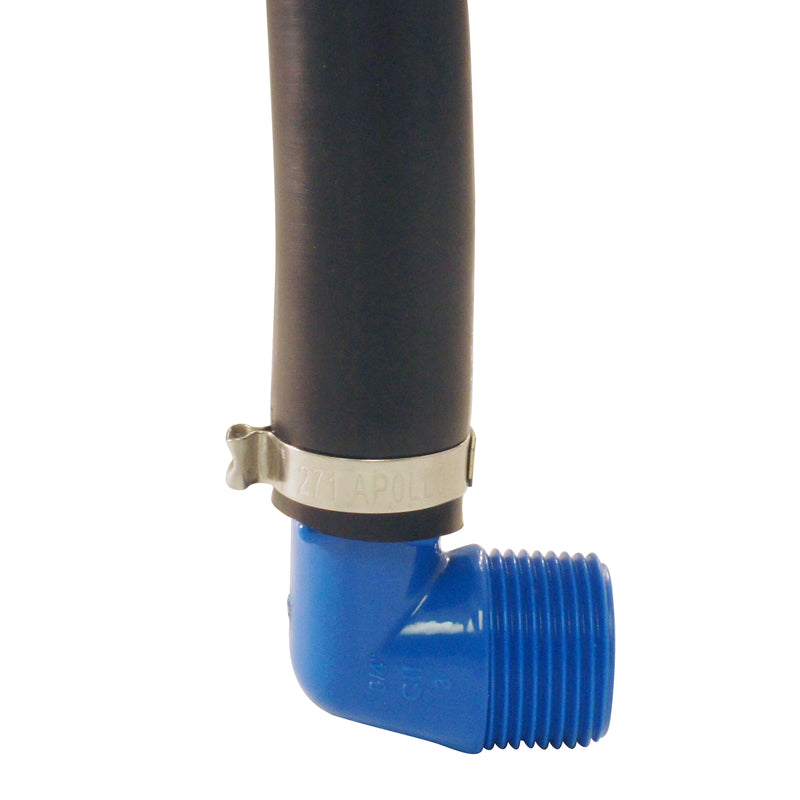 Apollo Blue Twister 3/4 in. Insert in to X 3/4 in. D MPT Polypropylene Elbow 1 pk