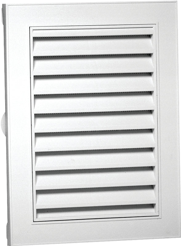Duraflo 626120-00 Gable Vent, 22 in L, 28 in W, Rectangular, Polypropylene, White