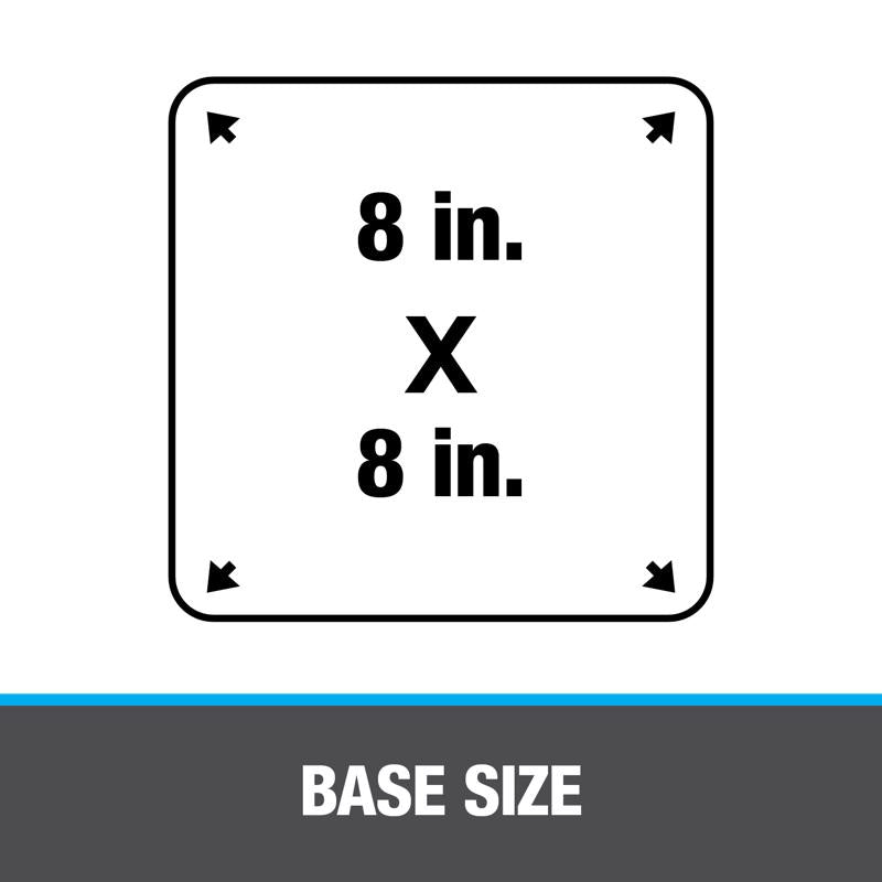 Oatey Retro Master 8 in. W X 8 in. L Rubber Roof Flashing Black