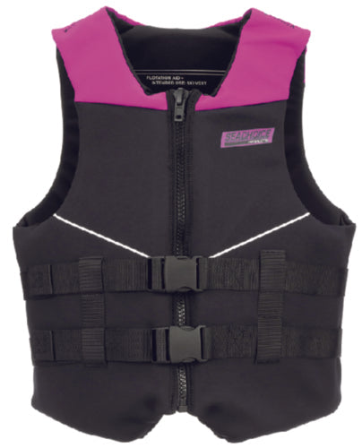 Seachoice 85963 Neoprene Multi-Sport Vest, Pink/Black - Child
