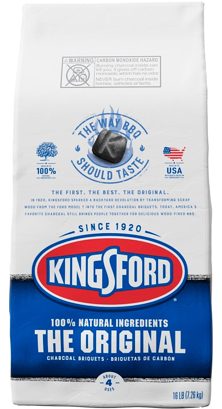 Kingsford The Original Series 10044600321032 Charcoal Briquette, 16 lb Bag
