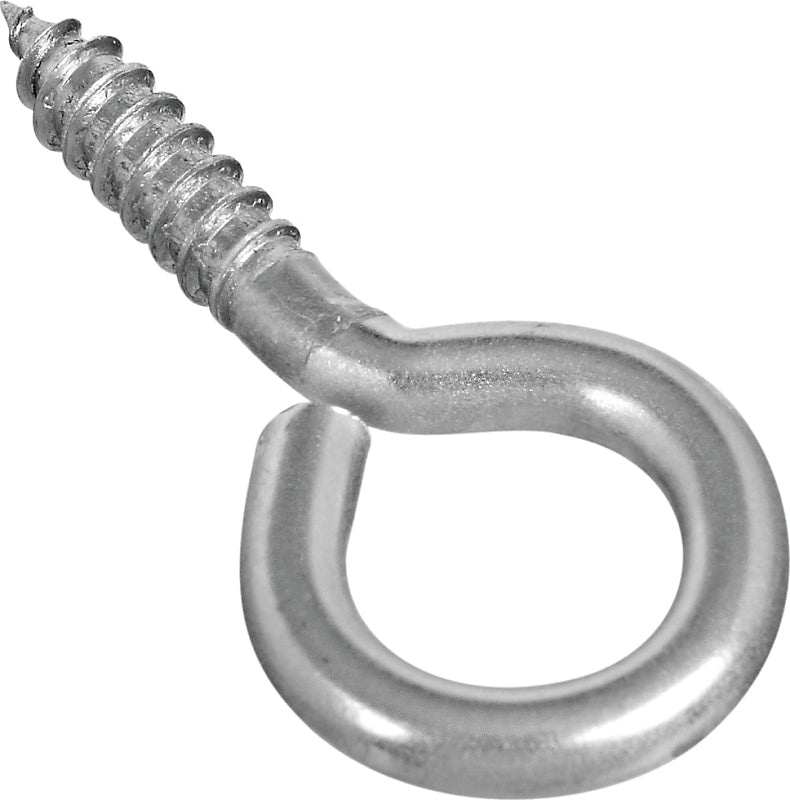 National Hardware 2016BC Series N220-467 Screw Eye, #4, 0.22 in Dia Wire, 0.94 in L Thread, 2.19 in OAL, Stainless Steel, Pack of 20